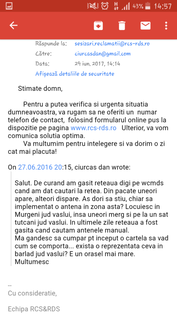 Relații  clienți digi mobil
