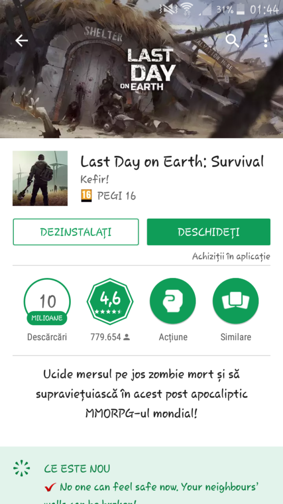 Last day on earth: survival